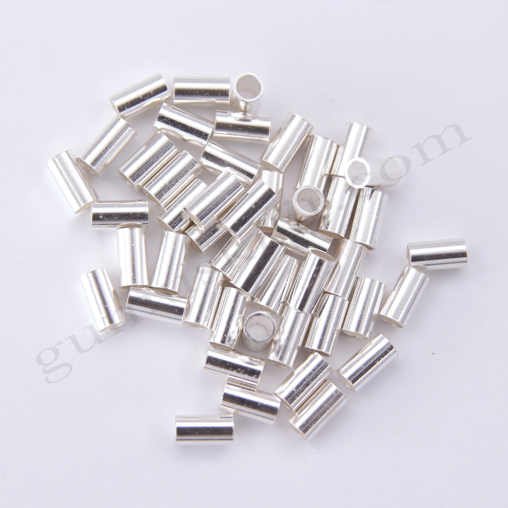 2.7x5 mm Çapında Şarnel Tüp 925 Ayar Gümüş Boru Yarımamül Toptan Satış