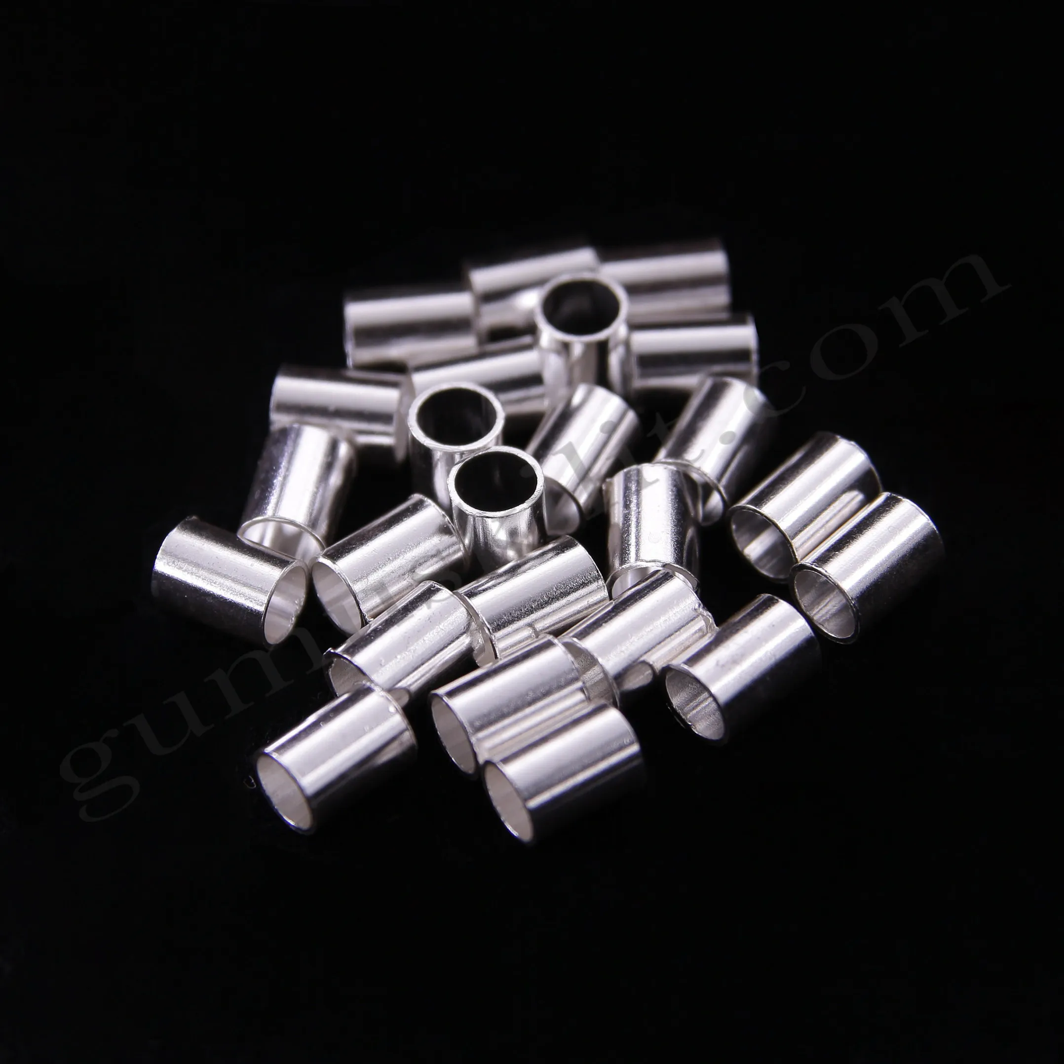 3.75x5 mm Çapında Şarnel Tüp 925 Ayar Gümüş Boru Tüp Yarımamül Toptan Satış