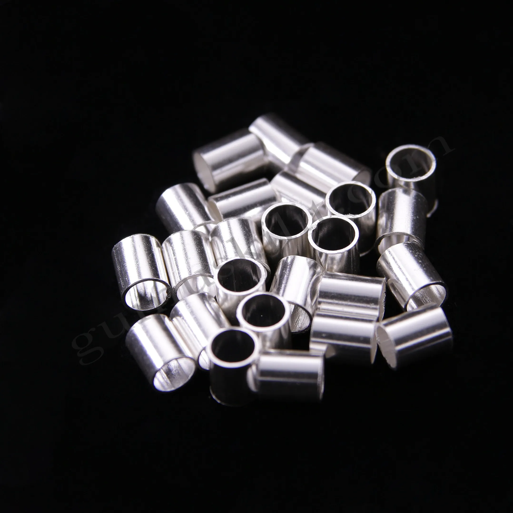4.20x5 mm Çapında Şarnel 925 Ayar Gümüş Boru Tüp Yarımamül Toptan Satış
