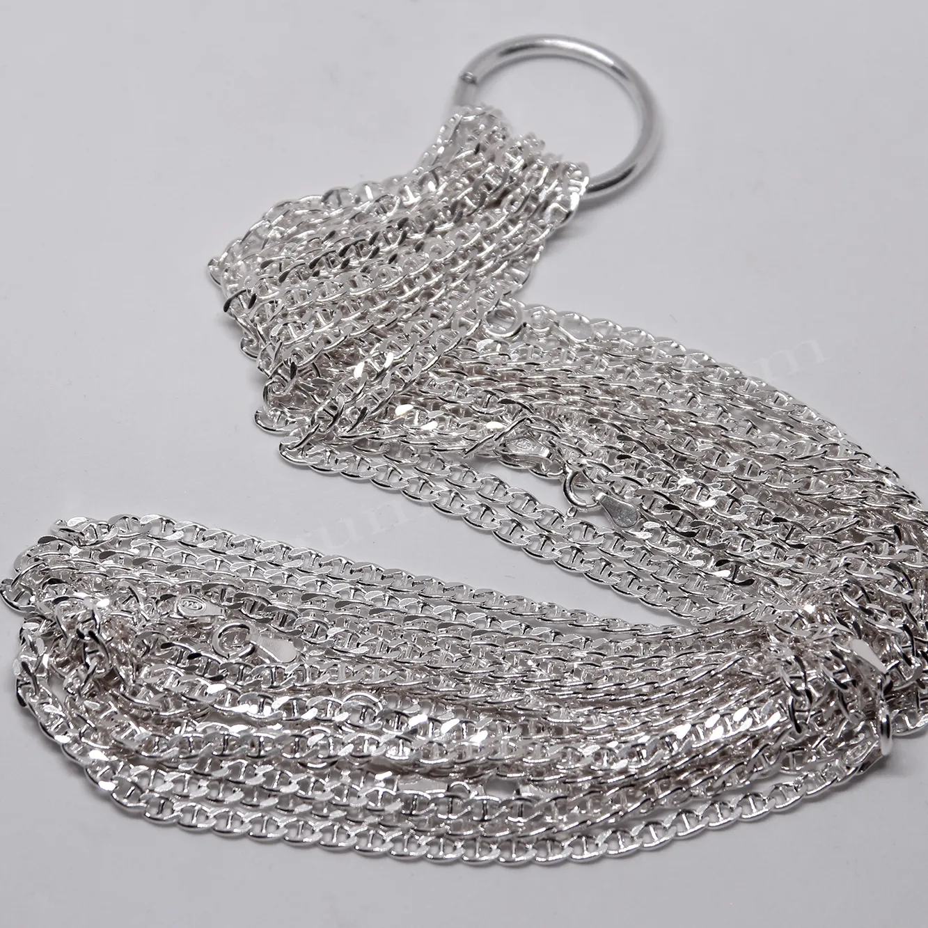 Barlı Gurmet Dizayn 80 Mikron Kalınlığında Zincir 925 Ayar Gümüş Whole Sale