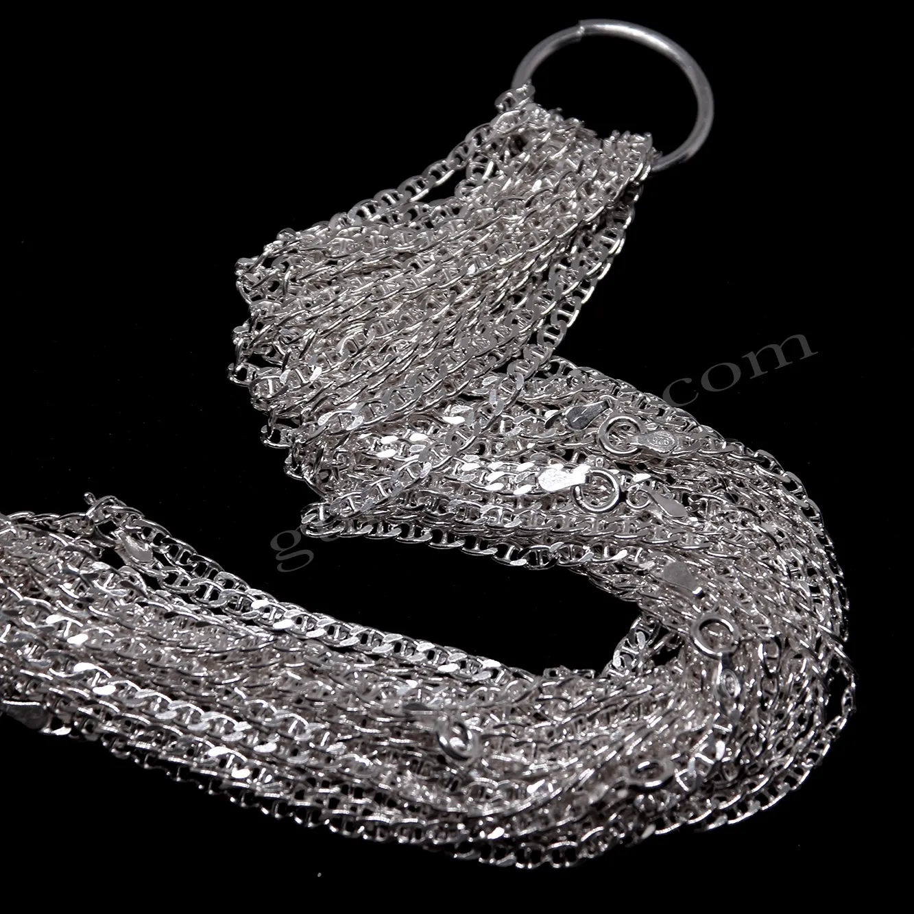 Barlı Gurmet Dizayn 80 Mikron Kalınlığında Zincir 925 Ayar Gümüş Whole Sale