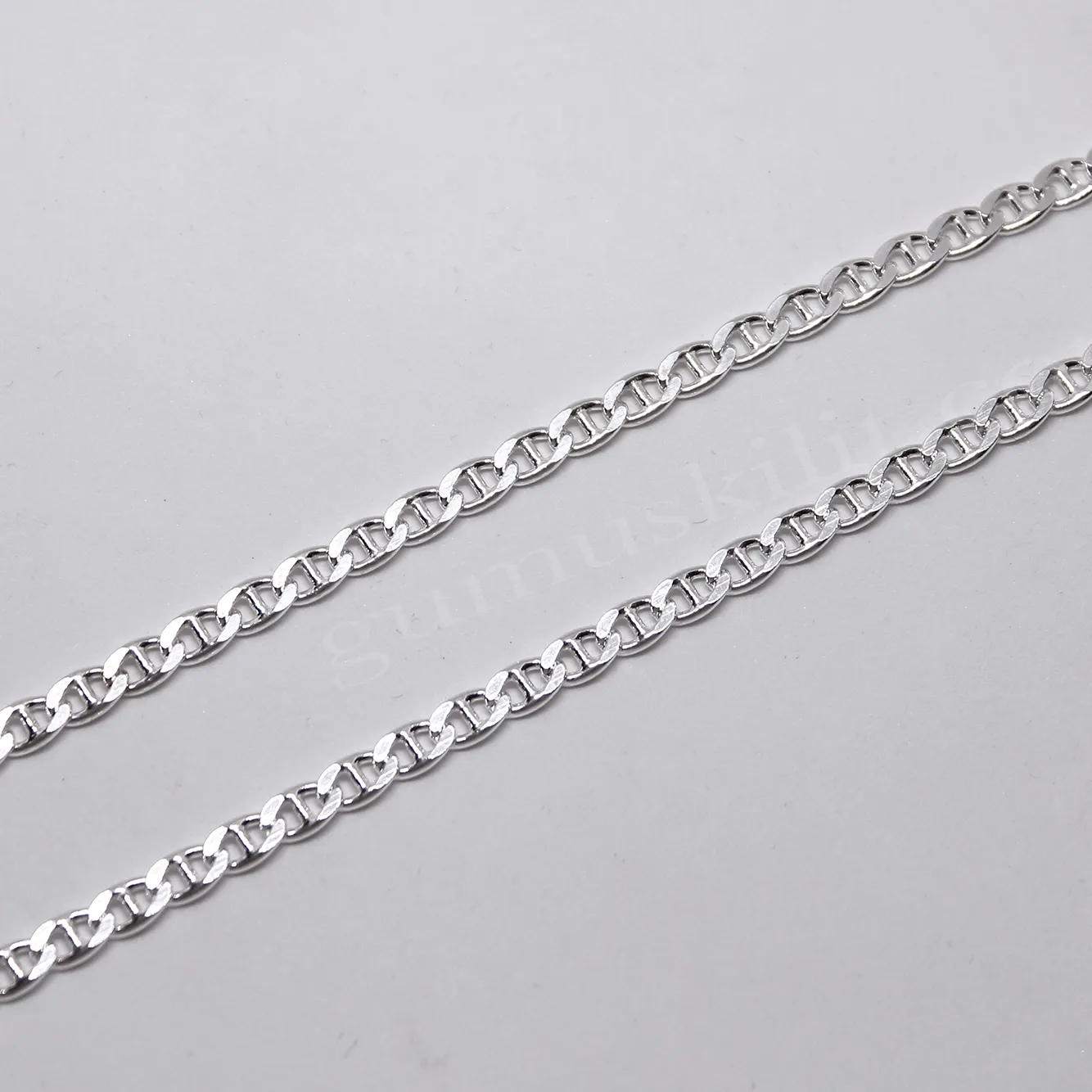 Barlı Gurmet Model 100 Mikron Gümüş Zincir 50-55-60-65cm