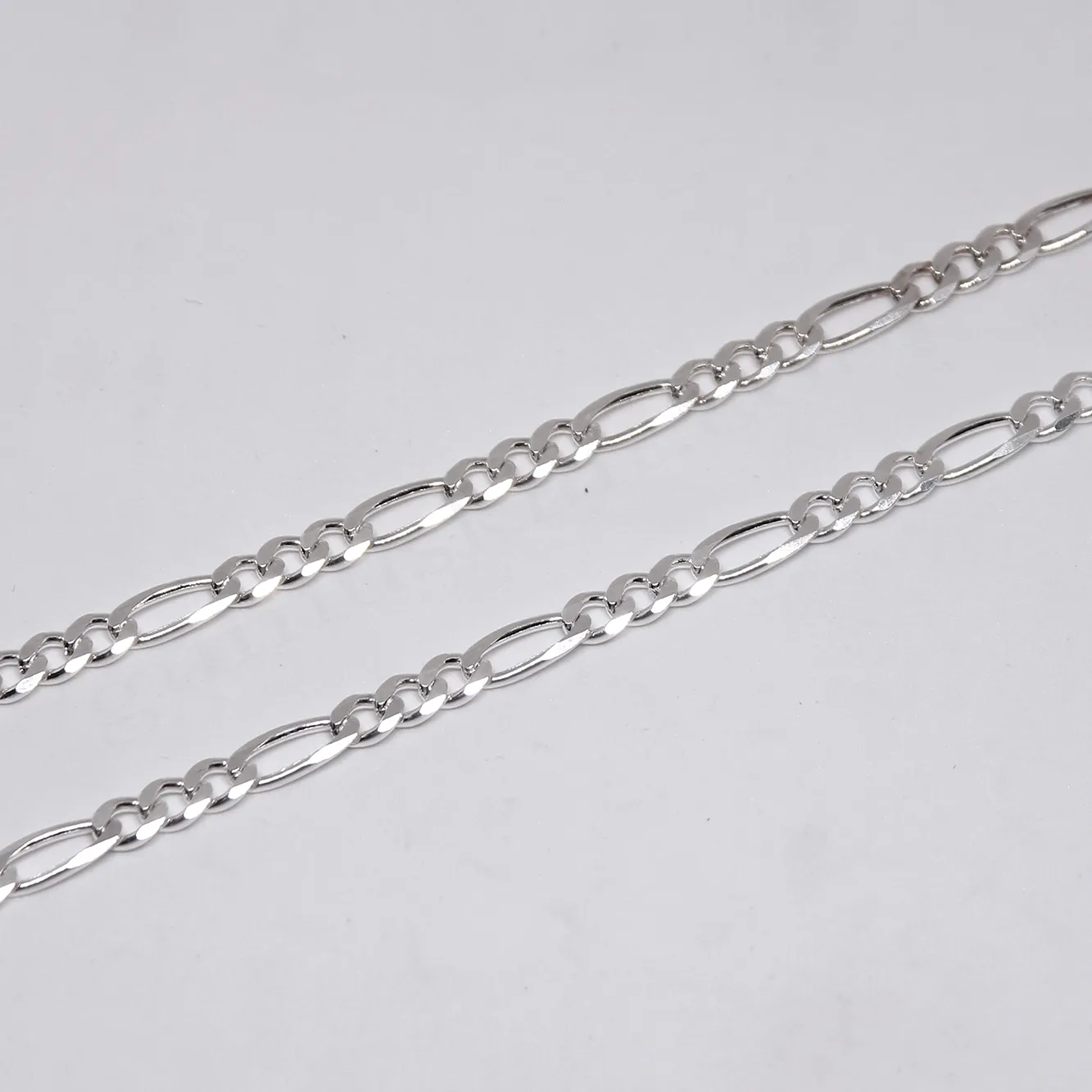 Figaro 120 Mikron, 925 Ayar Gümüş Zincir, Kolye 925 Ayar Gümüş