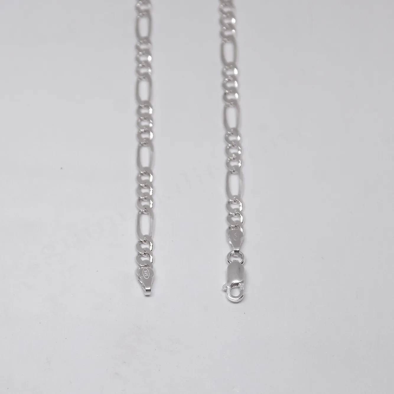 Figaro 120 Mikron, 925 Ayar Gümüş Zincir, Kolye 925 Ayar Gümüş