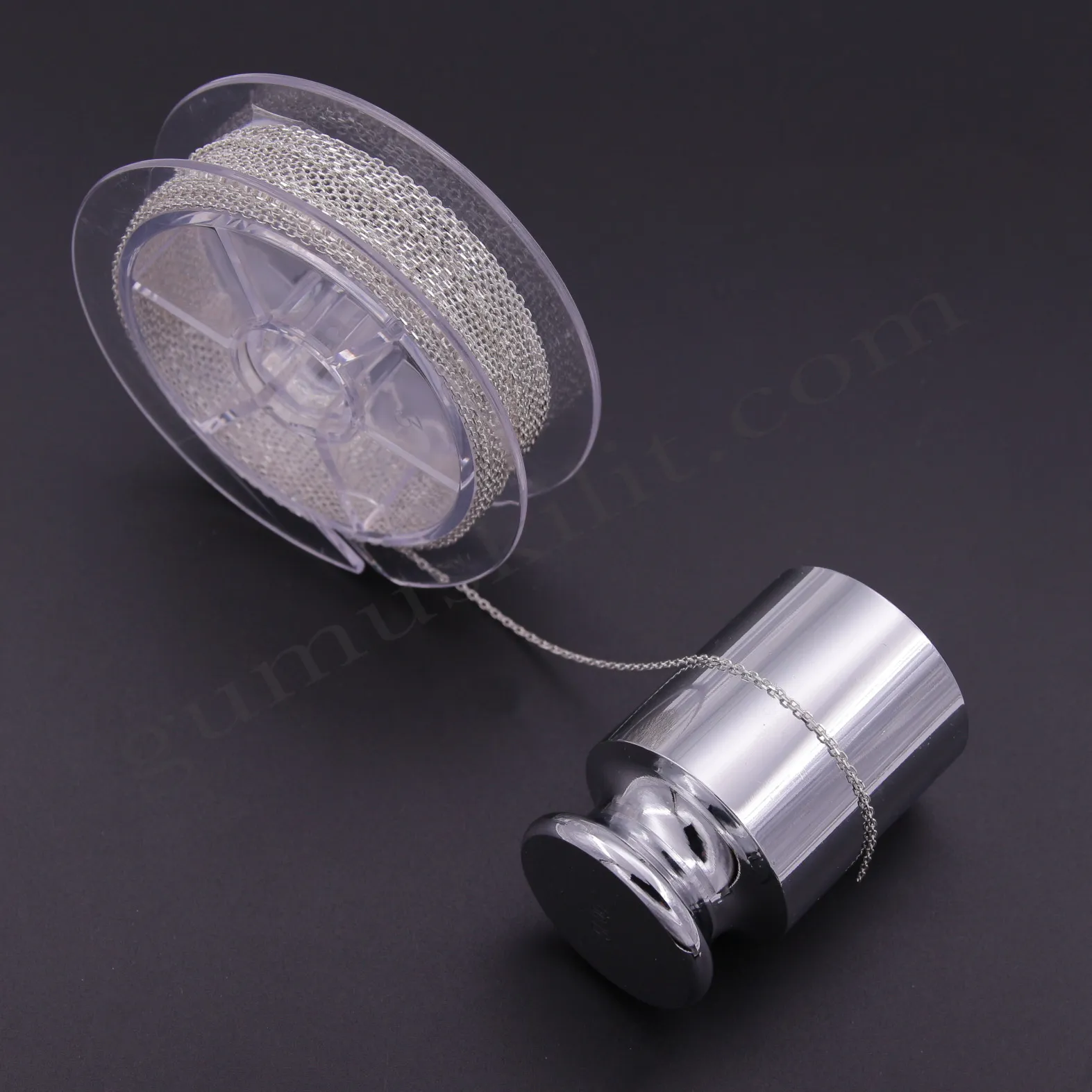 Forse Gümüş Zincir 40 Mikron Metrelik 925 Ayar 1.30mm Genişliğinde Gümüş Zincir Toptan Satış