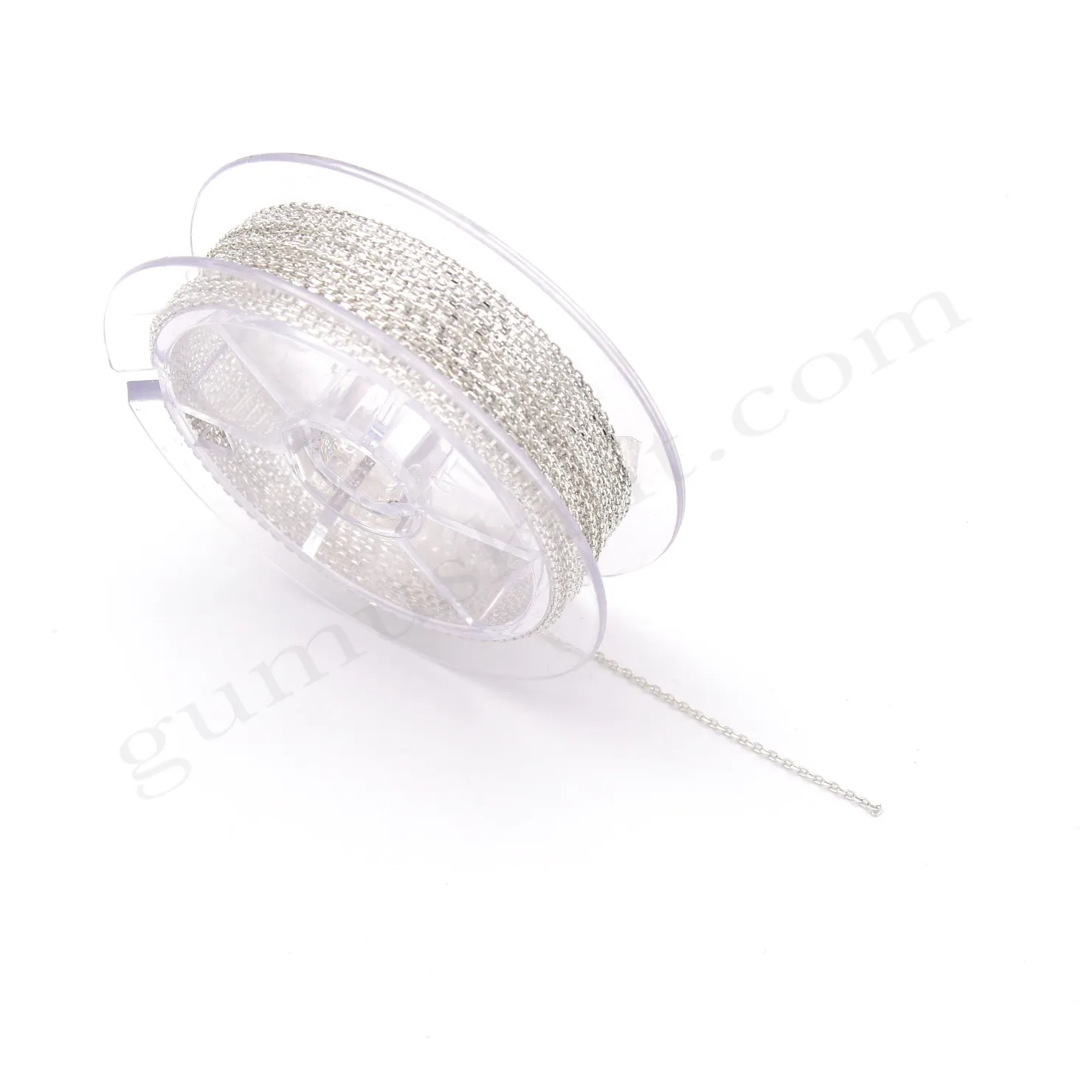 Forse Gümüş Zincir 40 Mikron Metrelik 925 Ayar 1.30mm Genişliğinde Gümüş Zincir Toptan Satış