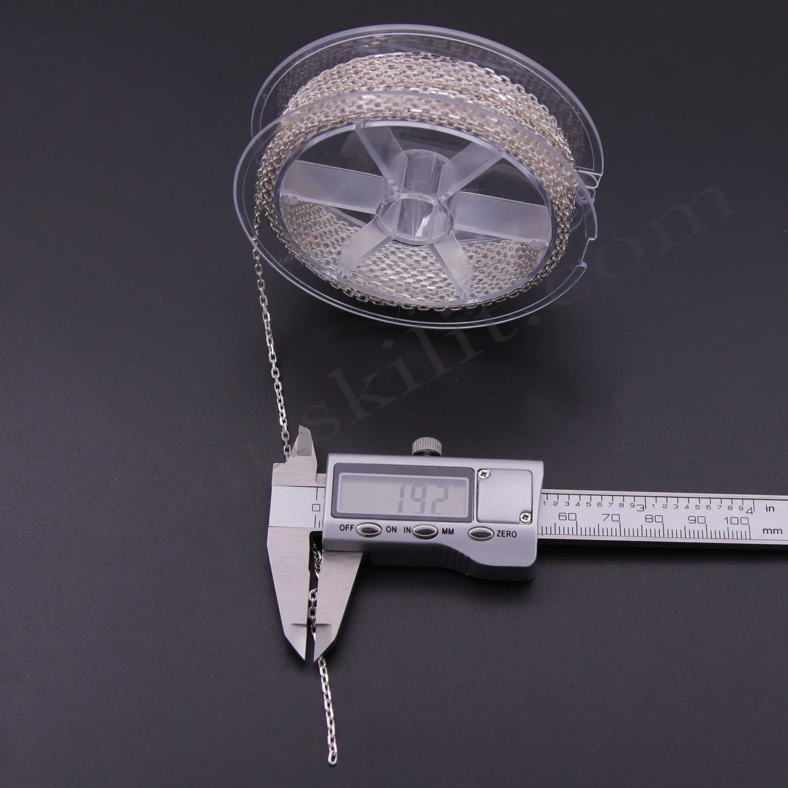 Forse Gümüş Zincir 60 Mikron Metrelik 925 Ayar 1.90mm Genişliğinde Gümüş Zincir Toptan Satış
