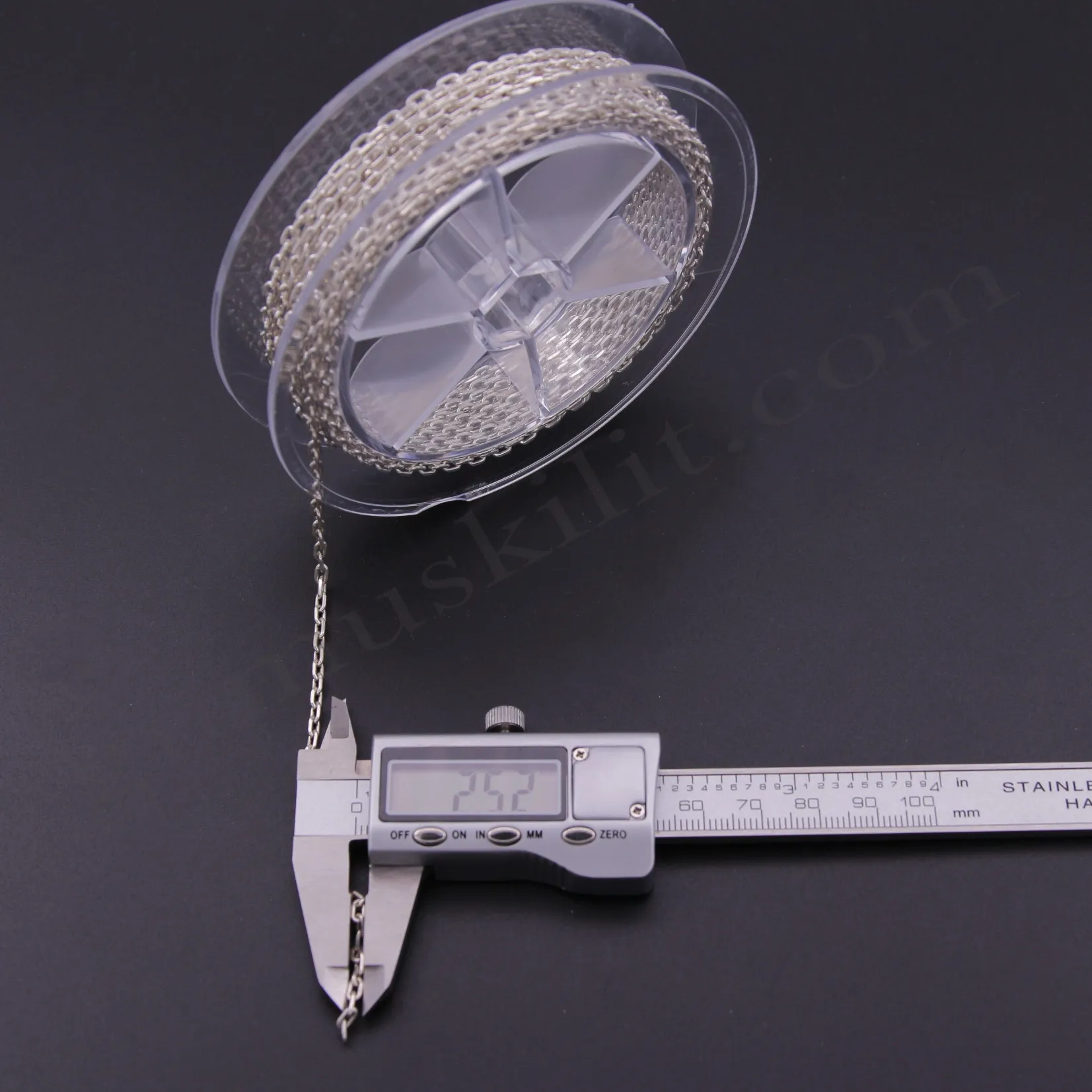 Forse Gümüş Zincir 80 Mikron Metrelik 925 Ayar 2.50mm Genişliğinde Gümüş Zincir Toptan Satış
