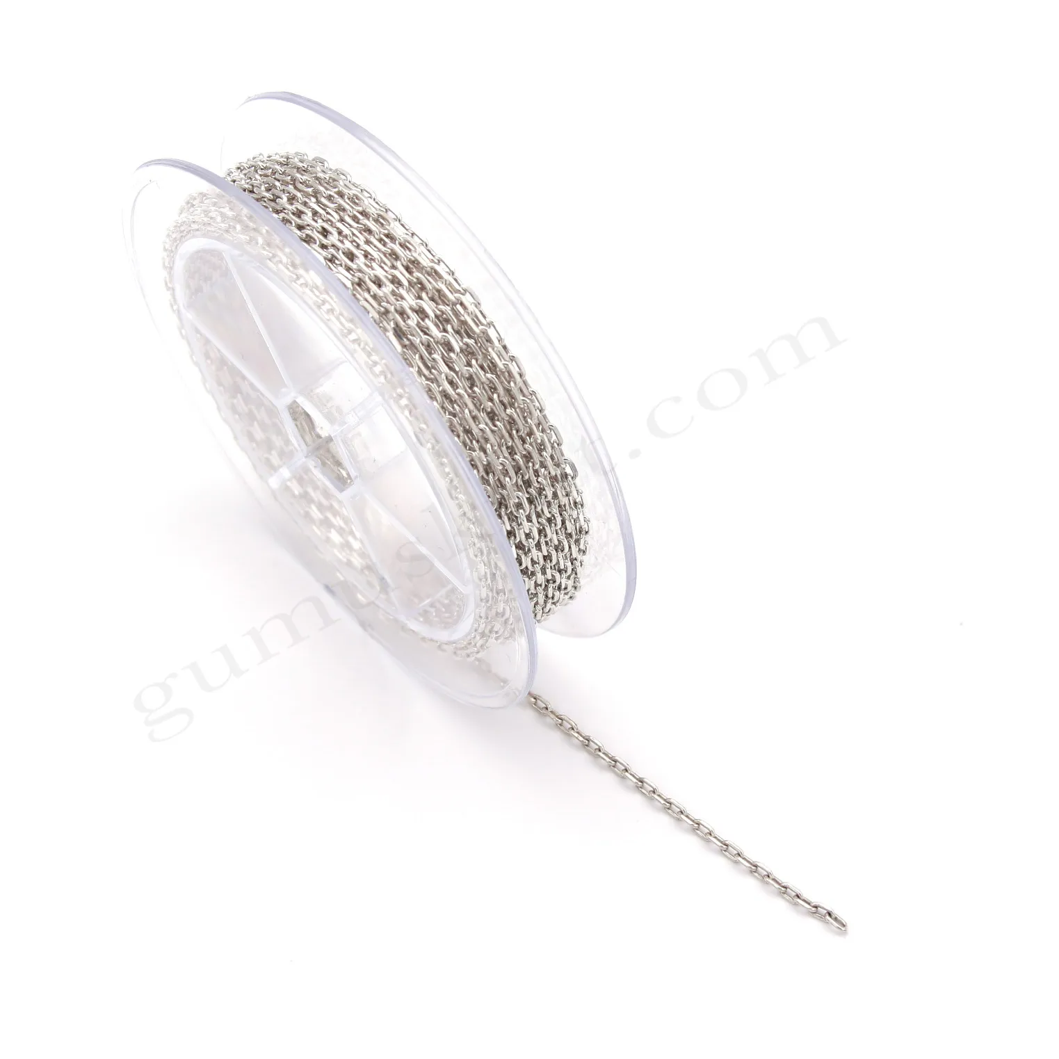 Forse Gümüş Zincir 80 Mikron Metrelik 925 Ayar 2.50mm Genişliğinde Gümüş Zincir Toptan Satış