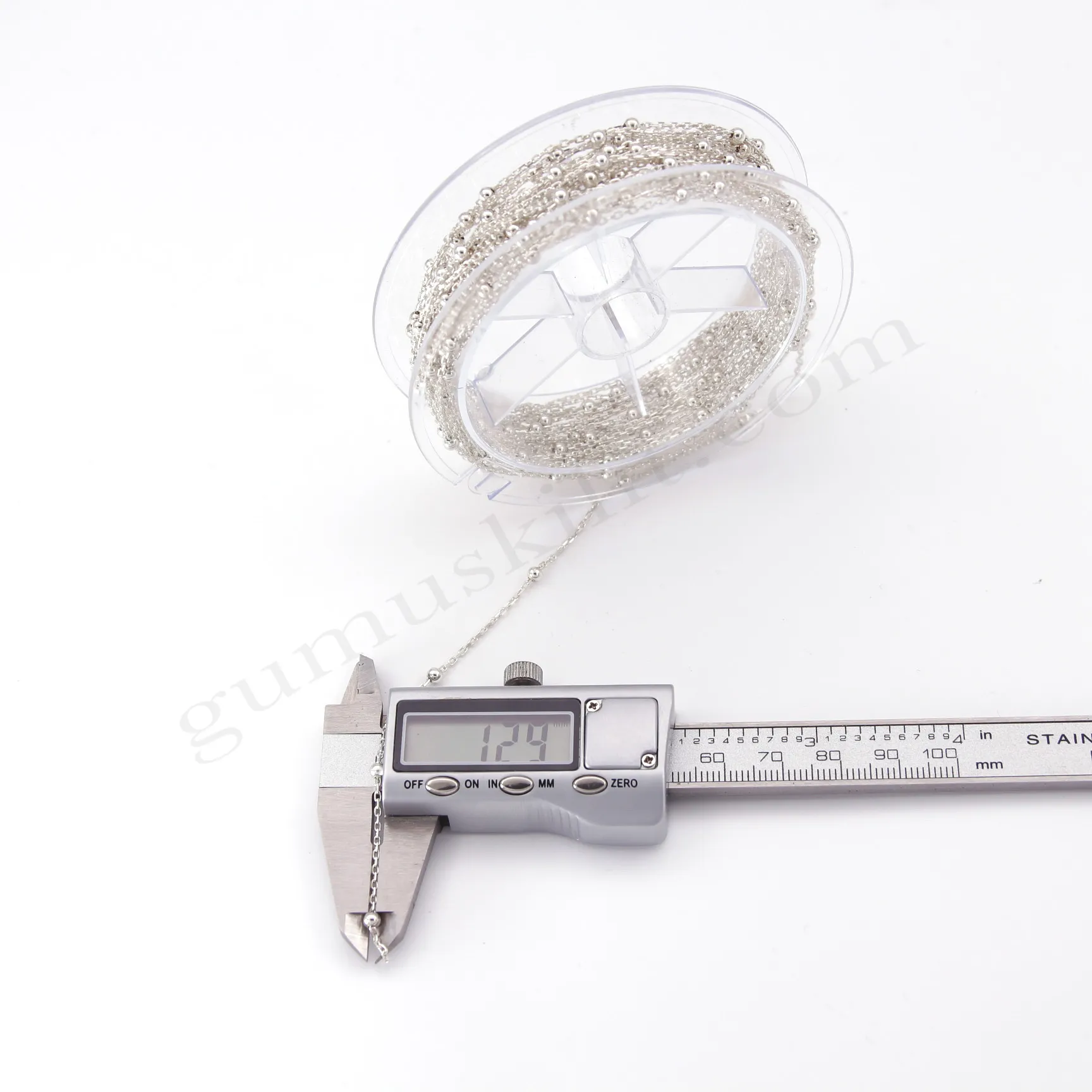 Forse Model Toplu Metrelik 40 Mikron Kalınlığında  1,30mm Genişliğinde 925 Ayar Gümüş İnce Zincir