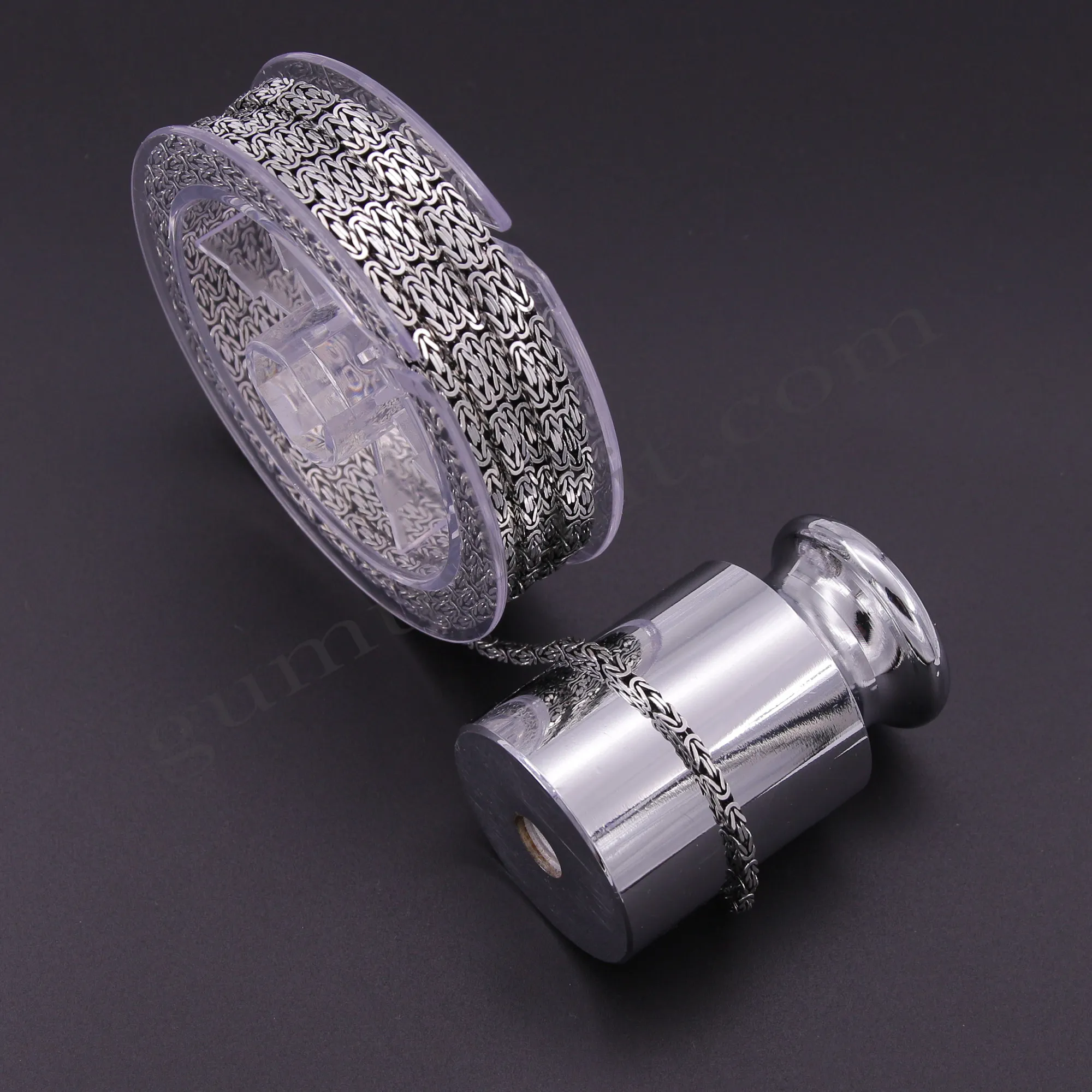 Gümüş Kral Zincir Kare Model 60 Mikron 2,40mm kalınlığında 925 Ayar Toptan Satış Metrelik Zincir