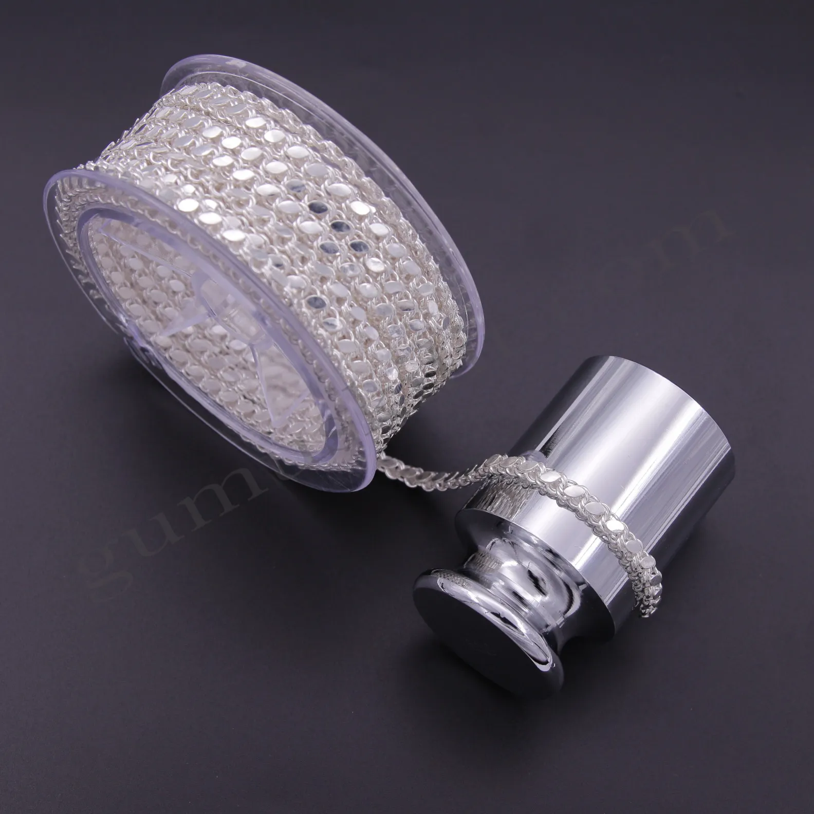 Gümüş Pullu Metrelik Zincir 4,60mm Genişliğinde 925 Ayar Gümüş Toptan Satış Yarımamül