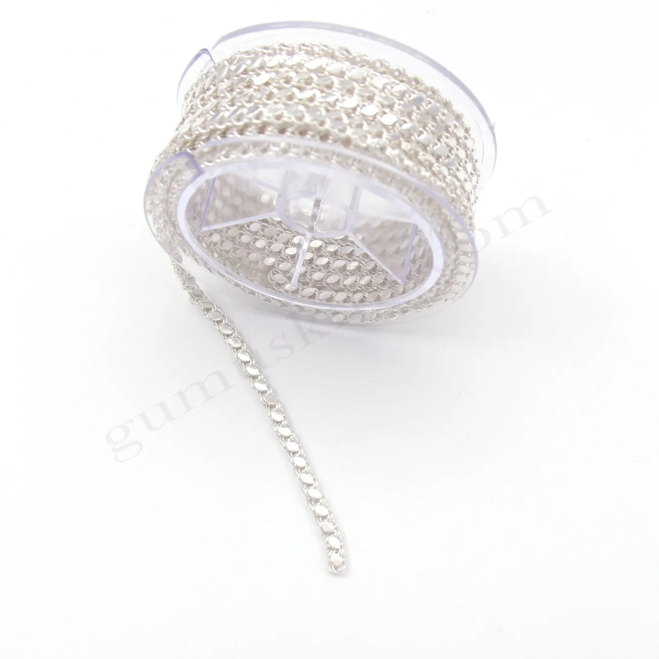 Gümüş Pullu Metrelik Zincir 4,60mm Genişliğinde 925 Ayar Gümüş Toptan Satış Yarımamül