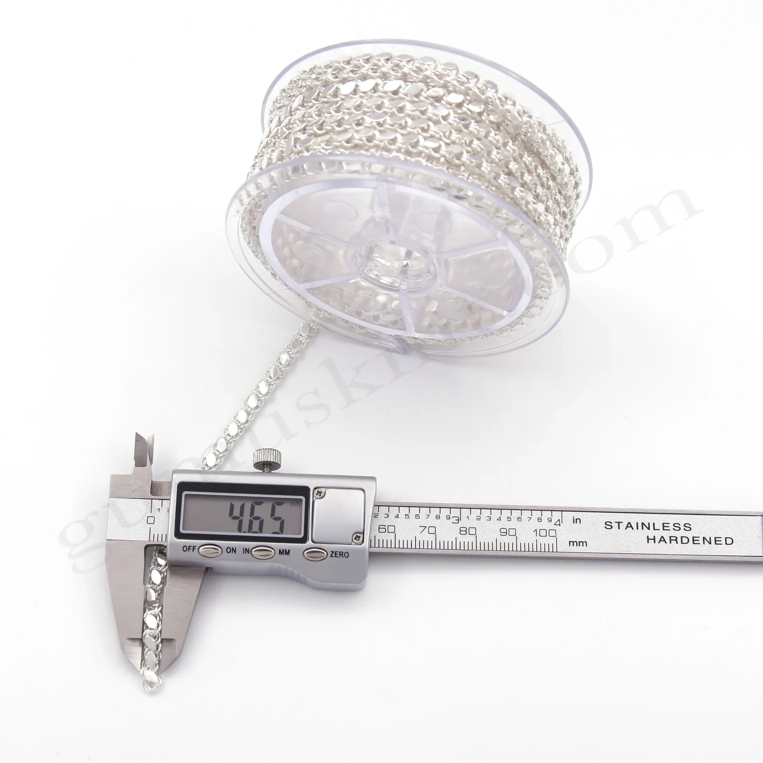 Gümüş Pullu Metrelik Zincir 4,60mm Genişliğinde 925 Ayar Gümüş Toptan Satış Yarımamül