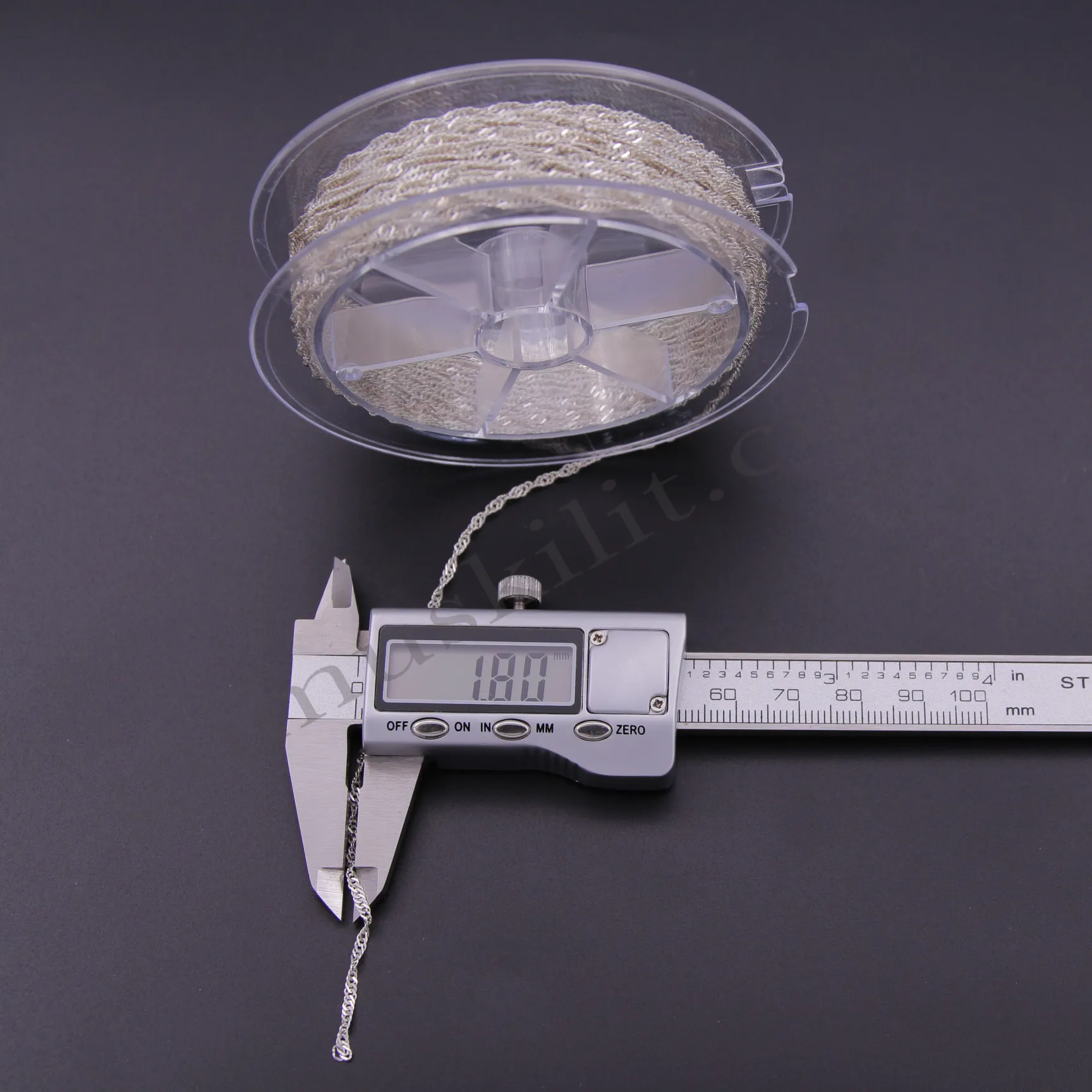 Gümüş Singapur Zincir 30 Mikron 1,80mm Genişliğinge 925 Ayar Gümüş Toptan Satış Yarımamül