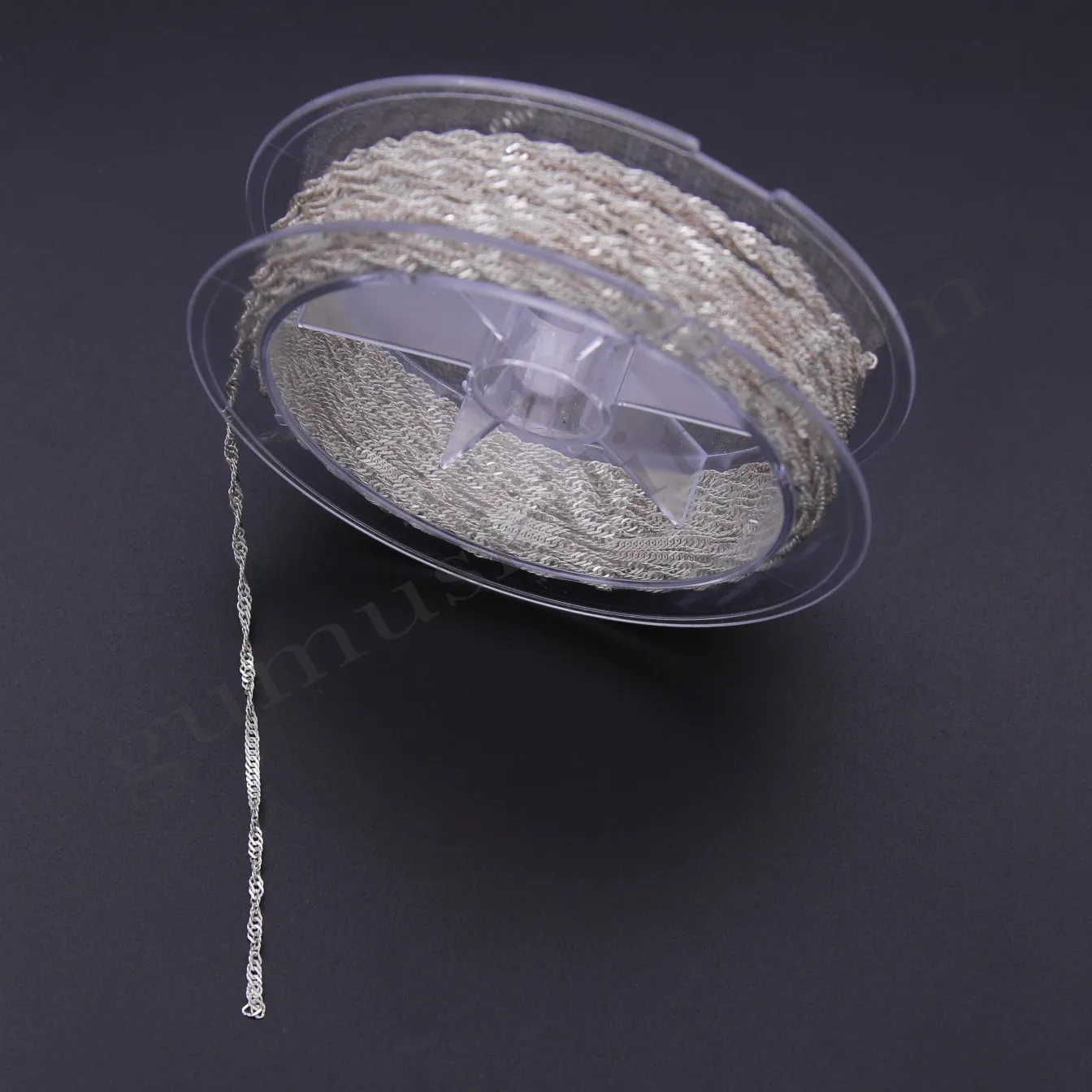 Gümüş Singapur Zincir 30 Mikron 1,80mm Genişliğinge 925 Ayar Gümüş Toptan Satış Yarımamül