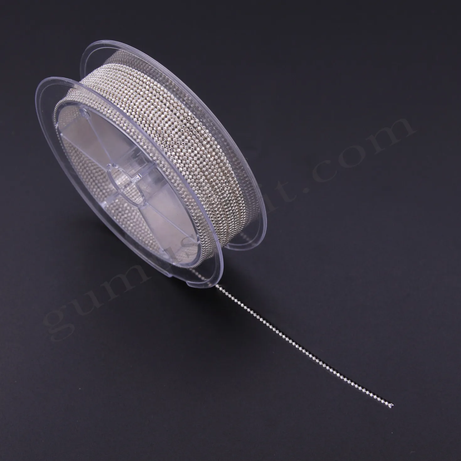 Gümüş Top Zincir 1,20mm Çapında 925 Ayar Gümüş Metrelik Zincir Toptan  Satış