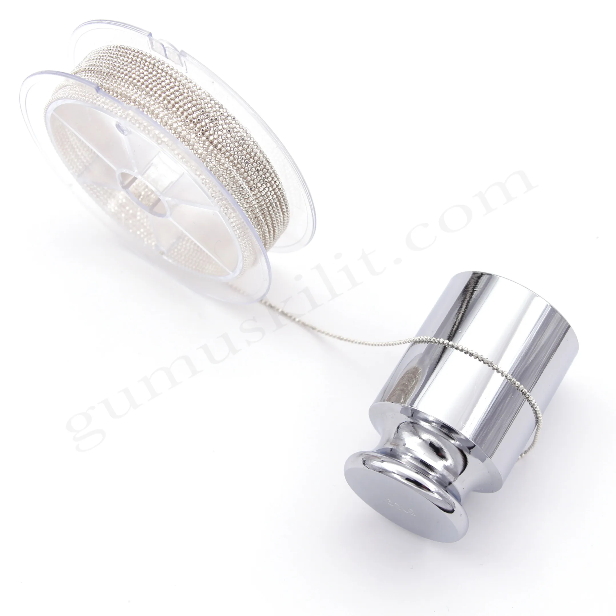 Gümüş Top Zincir 1,20mm Çapında 925 Ayar Gümüş Metrelik Zincir Toptan  Satış