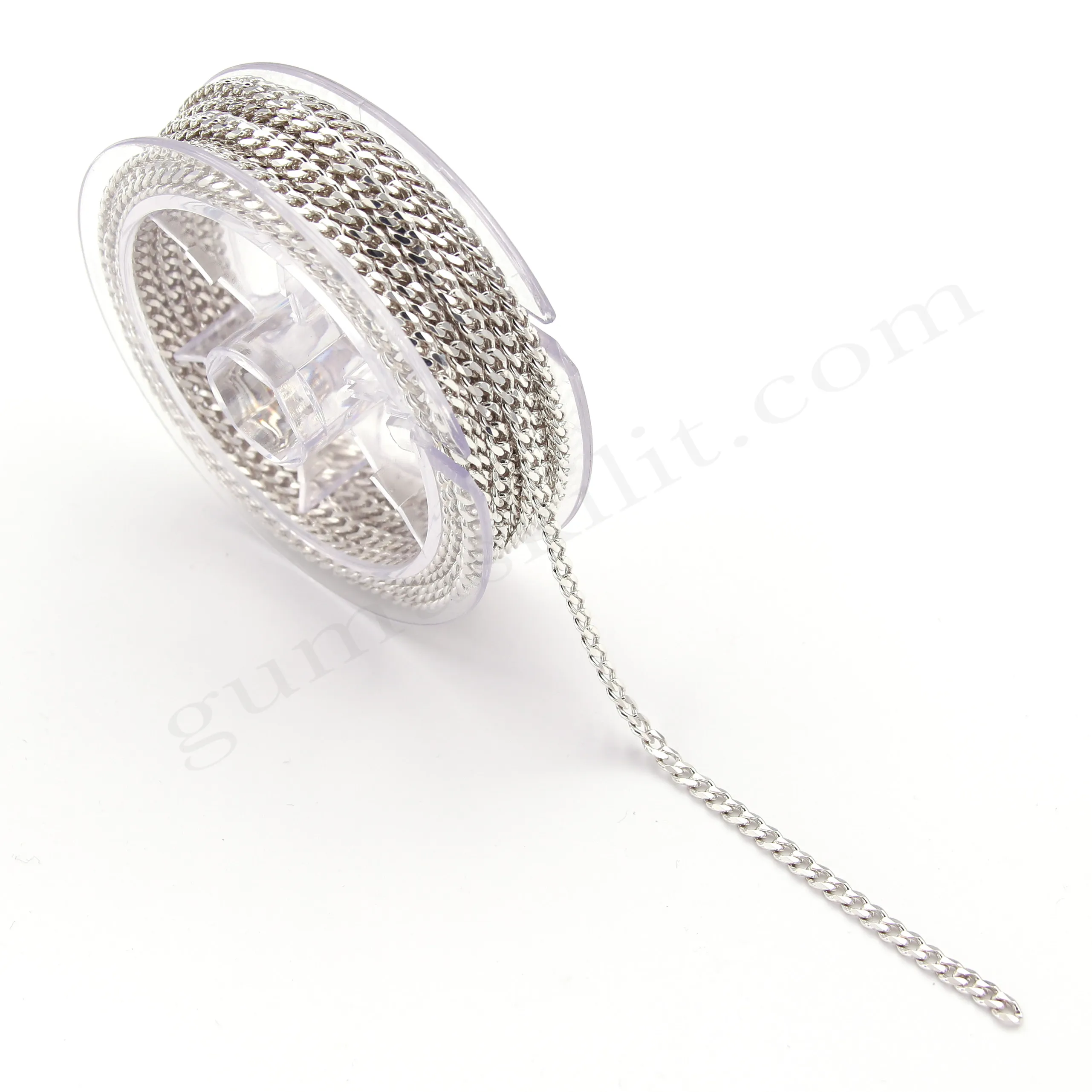 Gurmet 100 Mikron Metrelik 925 Ayar 3.60 mm Genişliğinde Gümüş Zincir Toptan Satış