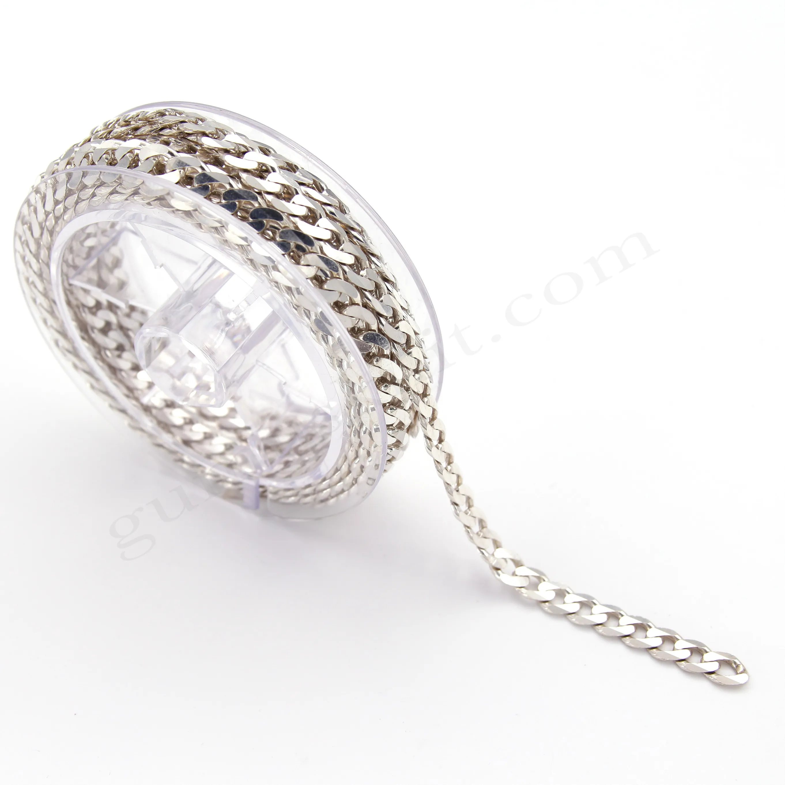 Gurmet 150 Mikron Metrelik 925 Ayar 6.80 mm Genişliğinde Gümüş Zincir Toptan Satış