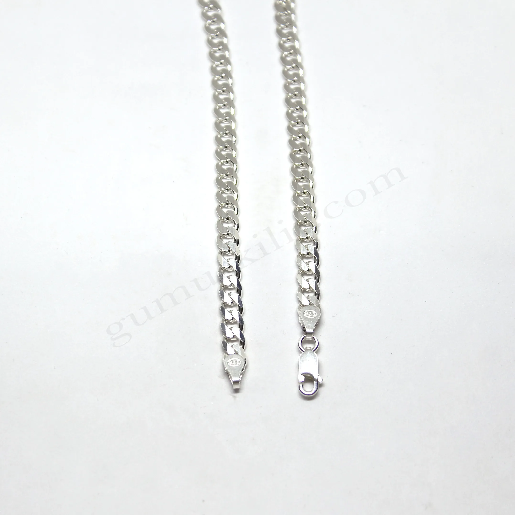 Gurmet Zincir 150 mikron 5,50mm Kalınlığında 925 Ayar Gümüş Zincir, Kolye Toptan