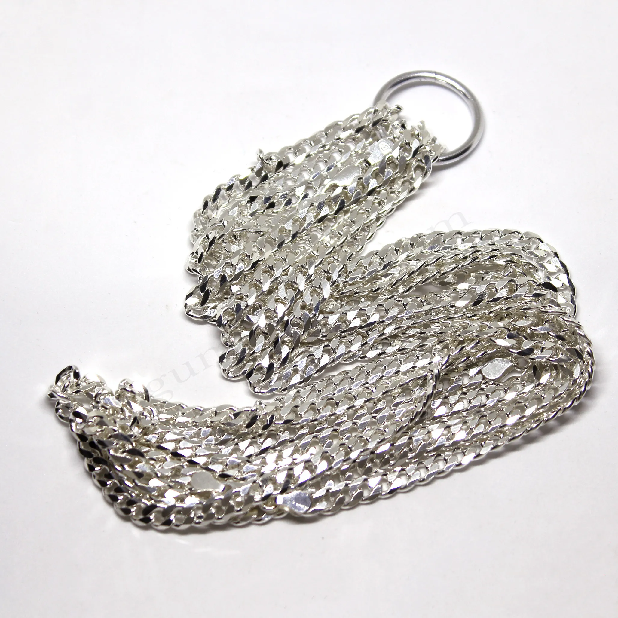 Gurmet Zincir 150 mikron 5,50mm Kalınlığında 925 Ayar Gümüş Zincir, Kolye Toptan