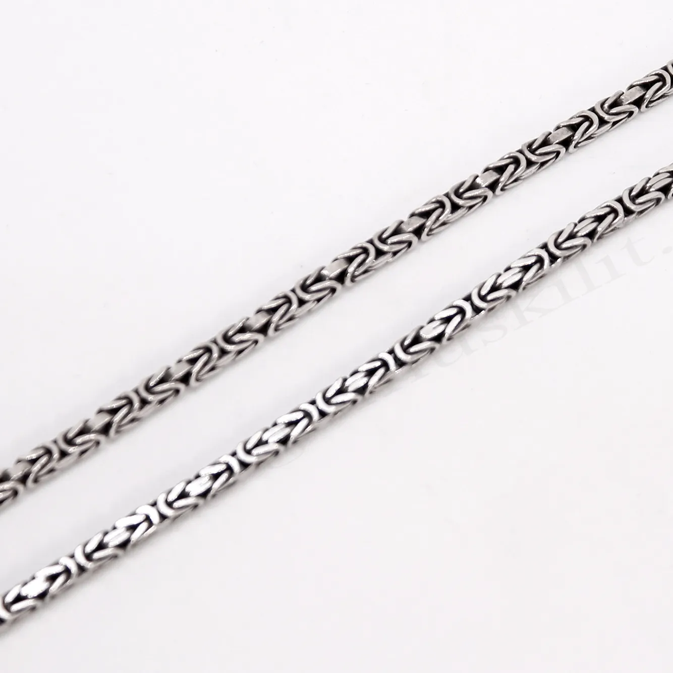 Kral Zincir Kare 80 mikron 2,7mm kalınlığında Zincir Kolye Whole Sale