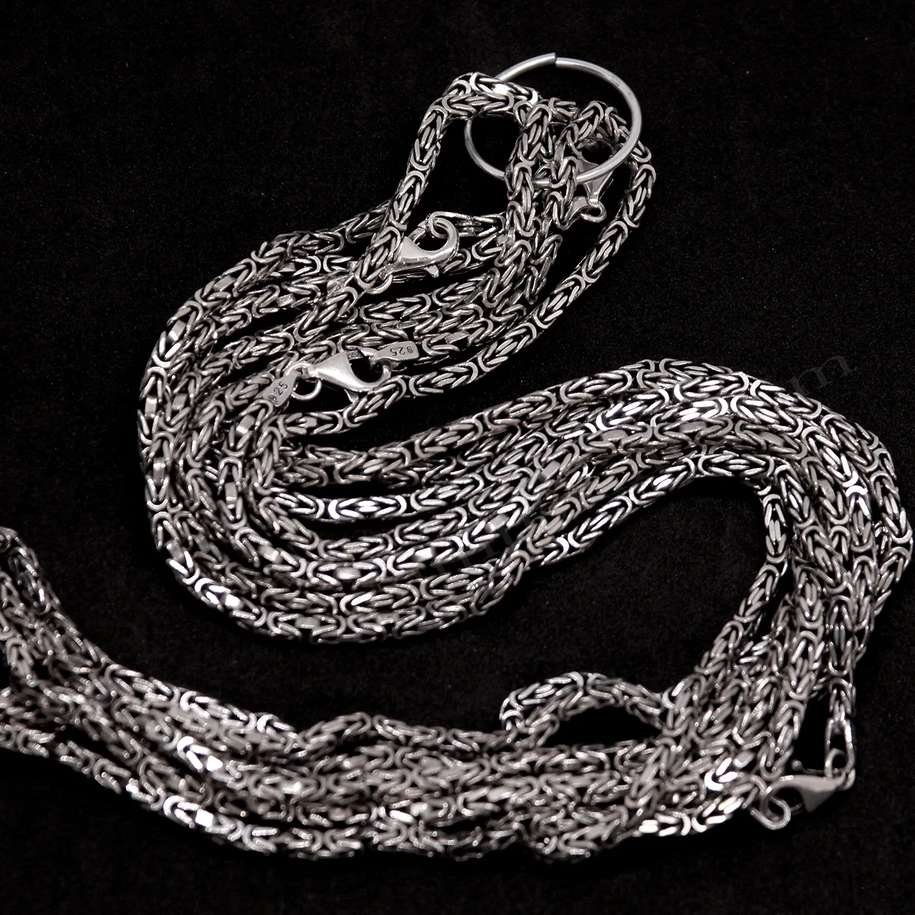 Kral Zincir Kare 80 mikron 2,7mm kalınlığında Zincir Kolye Whole Sale