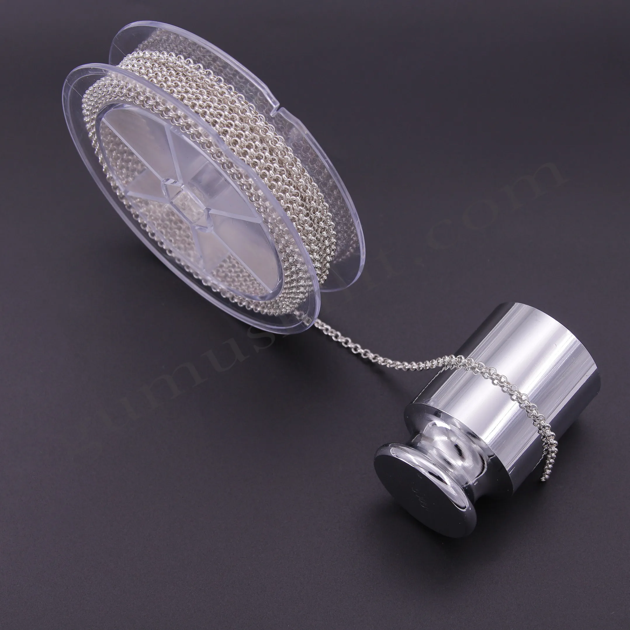 Metrelik Gümüş Doç Zincir 60 Mikron Kalınlığında 2.90mm Genişliğinde 925 Ayar Gümüş Toptan Satış