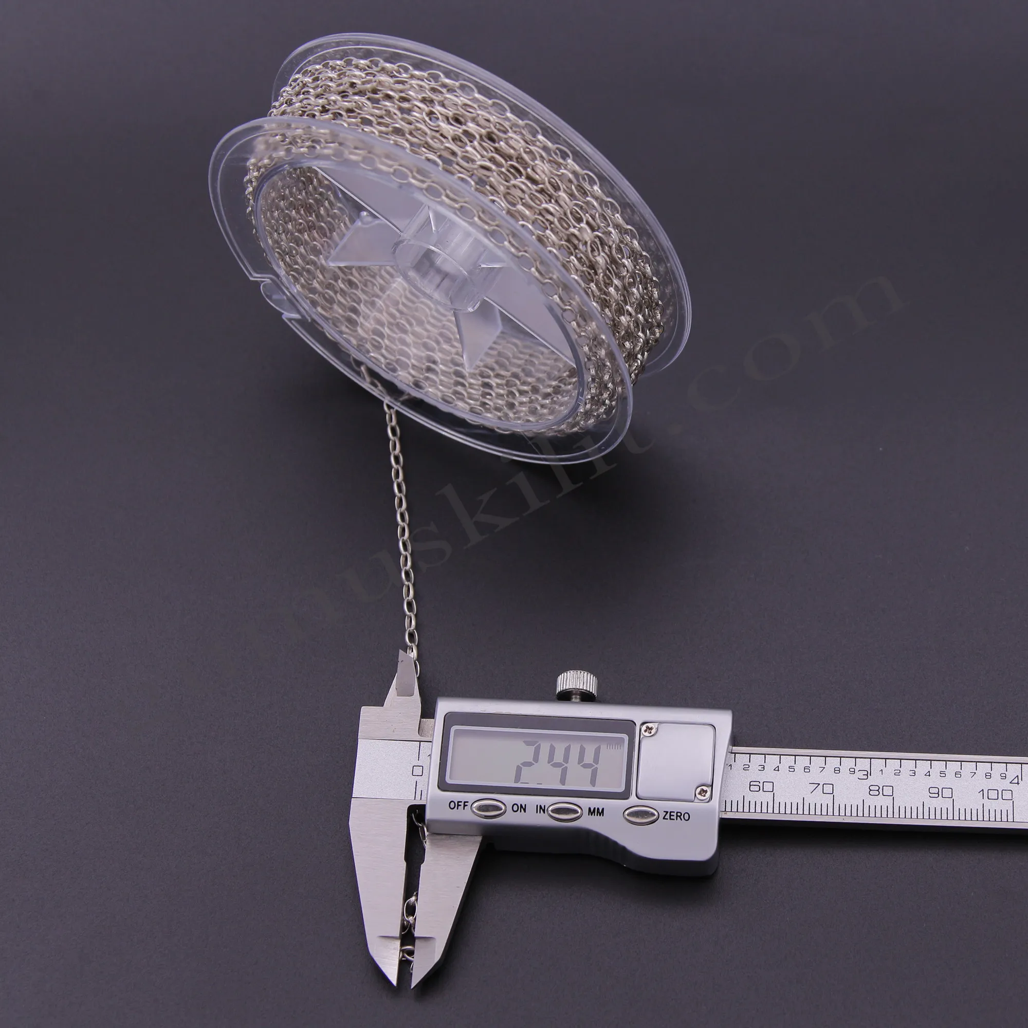 Metrelik Gümüş Oval Form 2.40 mm  Genişliğinde 925 Ayar Gümüş Toptan Satış