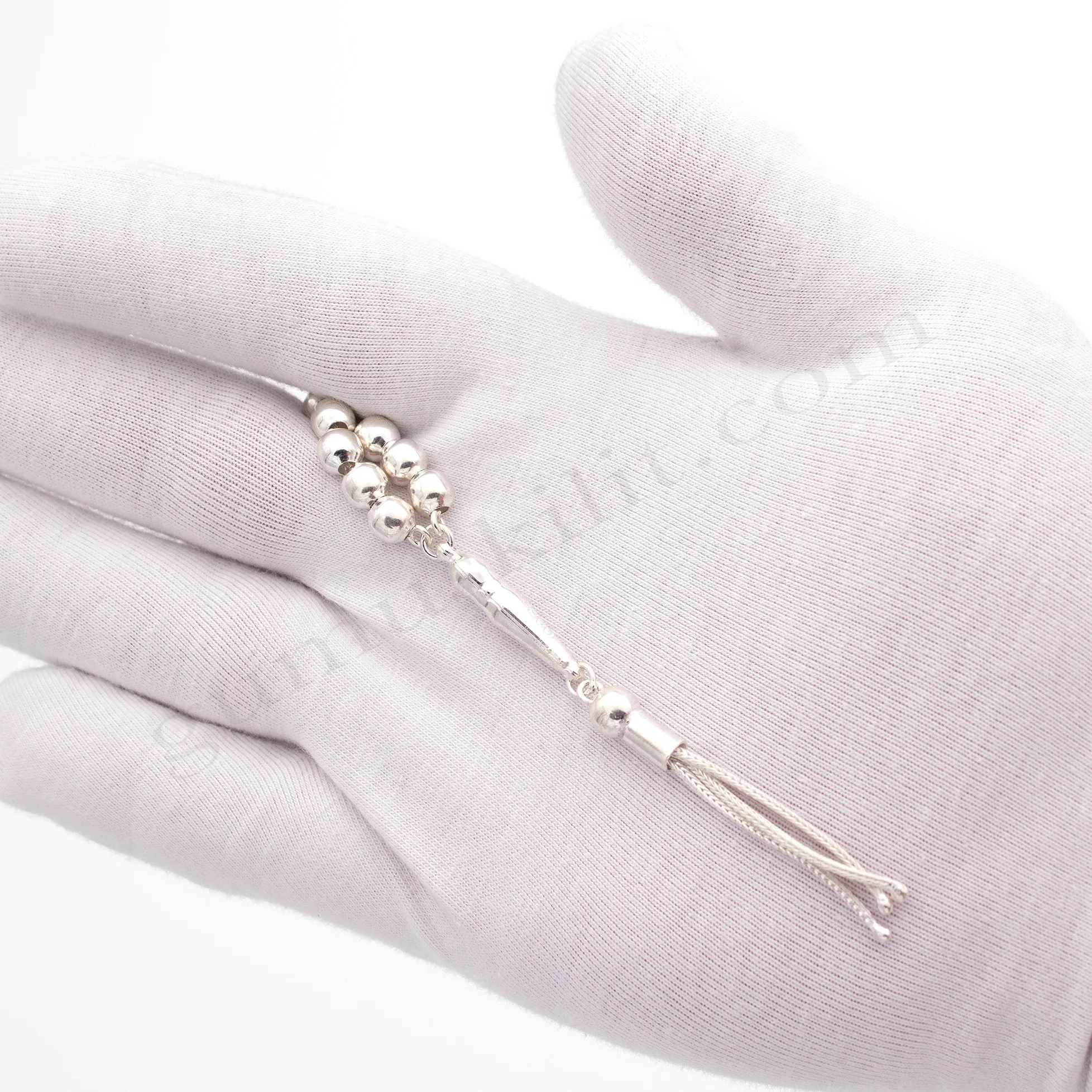 Mini Boy 925 Ayar Gümüş Tesbih Küre Kesim